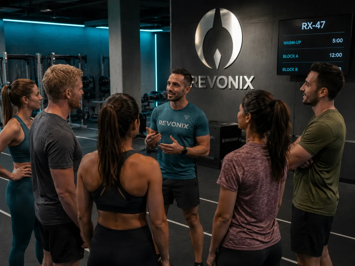 Coach Revonix con il gruppo